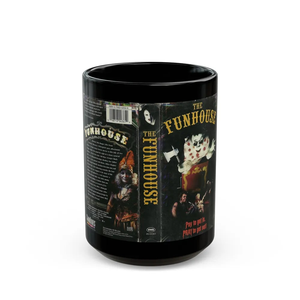 THE FUNHOUSE (VHS COVER) - Black Coffee Mug-15oz-Go Mug Yourself