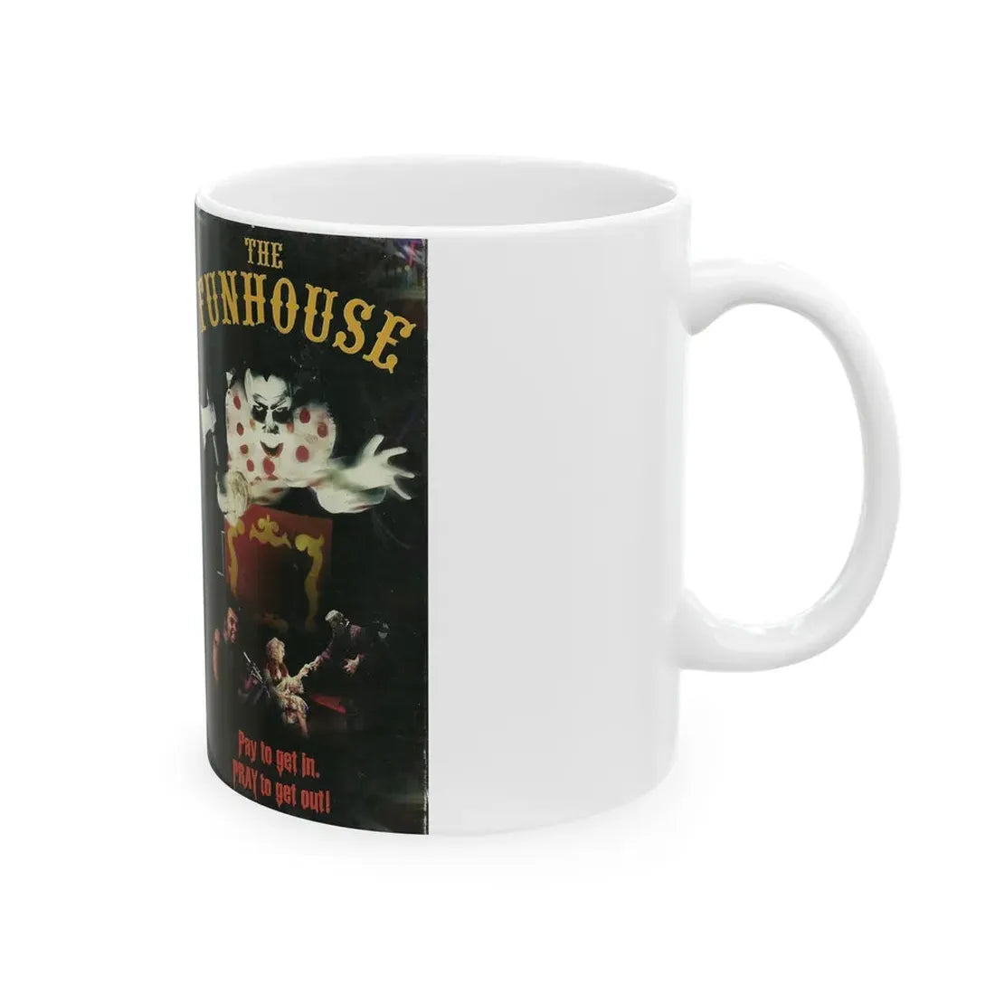 THE FUNHOUSE (VHS COVER) - White Coffee Mug - Go Mug Yourself