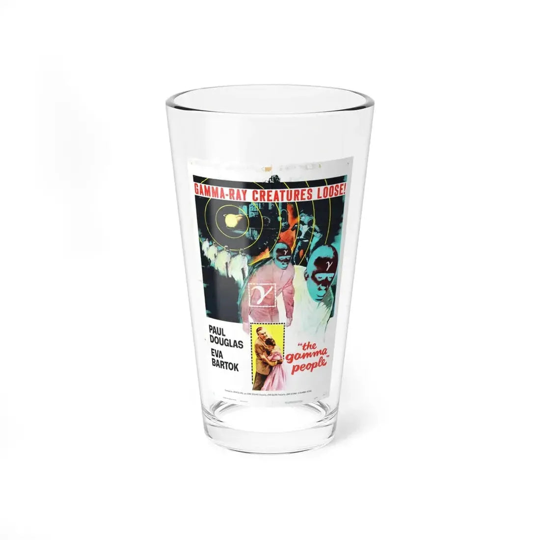 THE GAMMA PEOPLE 1956 Movie Poster - Pint Glass 16oz 16oz - Go Mug Yourself