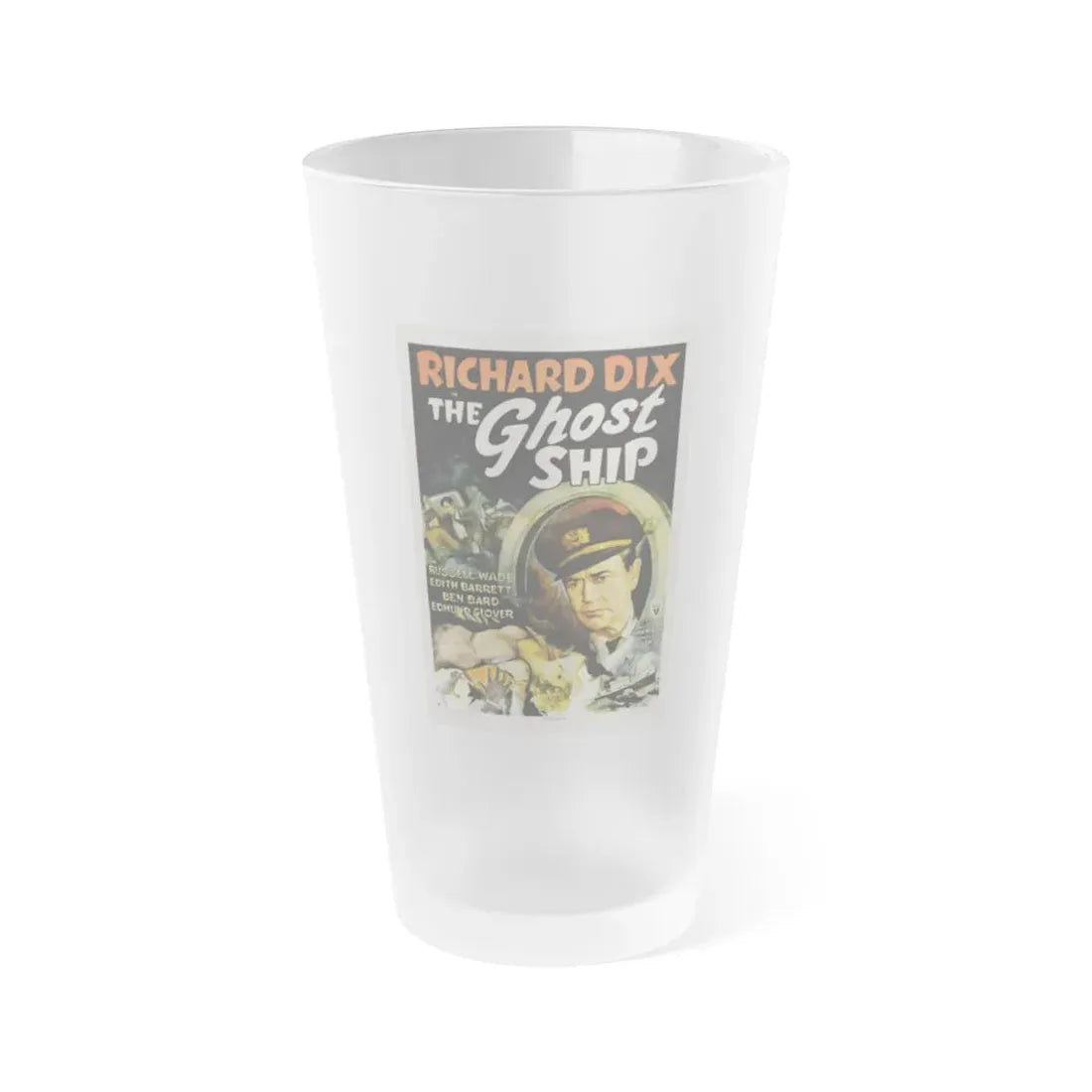 THE GHOST SHIP 1943 Movie Poster - Frosted Pint Glass 16oz 16oz Frosted - Go Mug Yourself