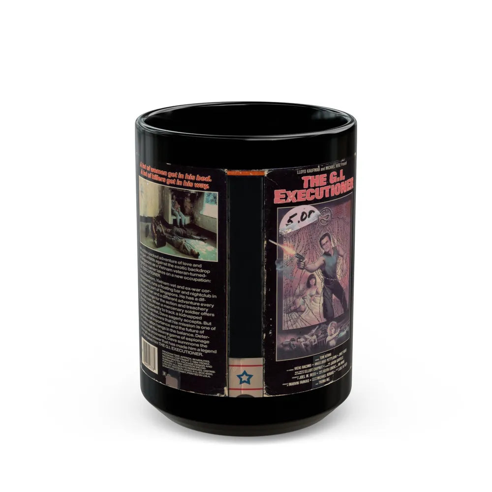 THE GI EXECUTIONER (VHS COVER) - Black Coffee Mug-11oz-Go Mug Yourself