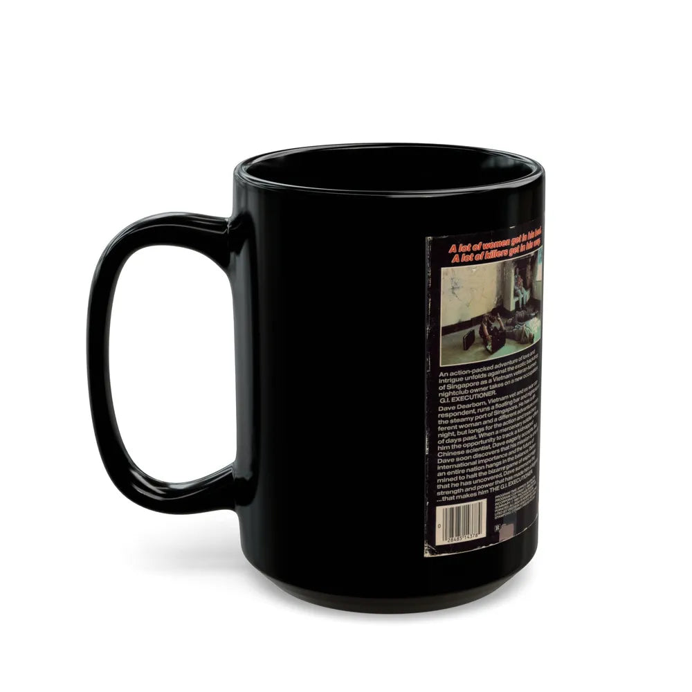 THE GI EXECUTIONER (VHS COVER) - Black Coffee Mug-Go Mug Yourself