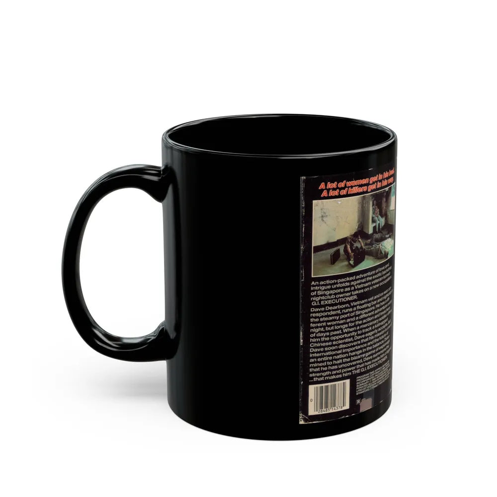 THE GI EXECUTIONER (VHS COVER) - Black Coffee Mug-Go Mug Yourself