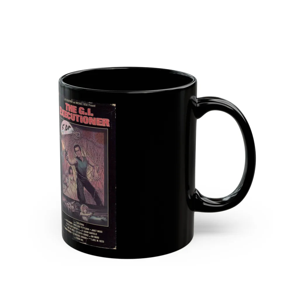 THE GI EXECUTIONER (VHS COVER) - Black Coffee Mug-Go Mug Yourself