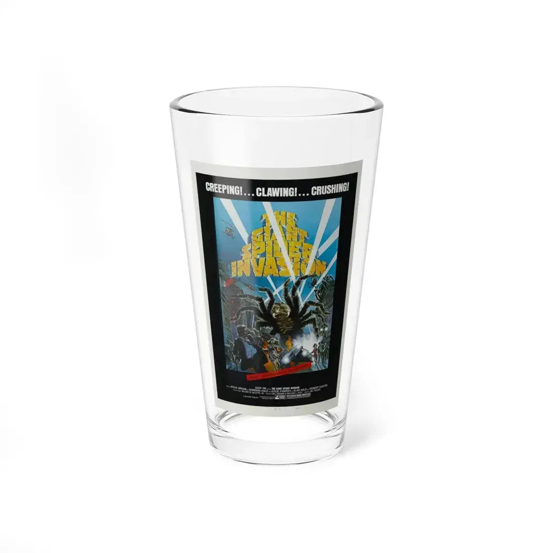 THE GIANT SPIDER INVASION 1975 Movie Poster - Pint Glass 16oz 16oz - Go Mug Yourself