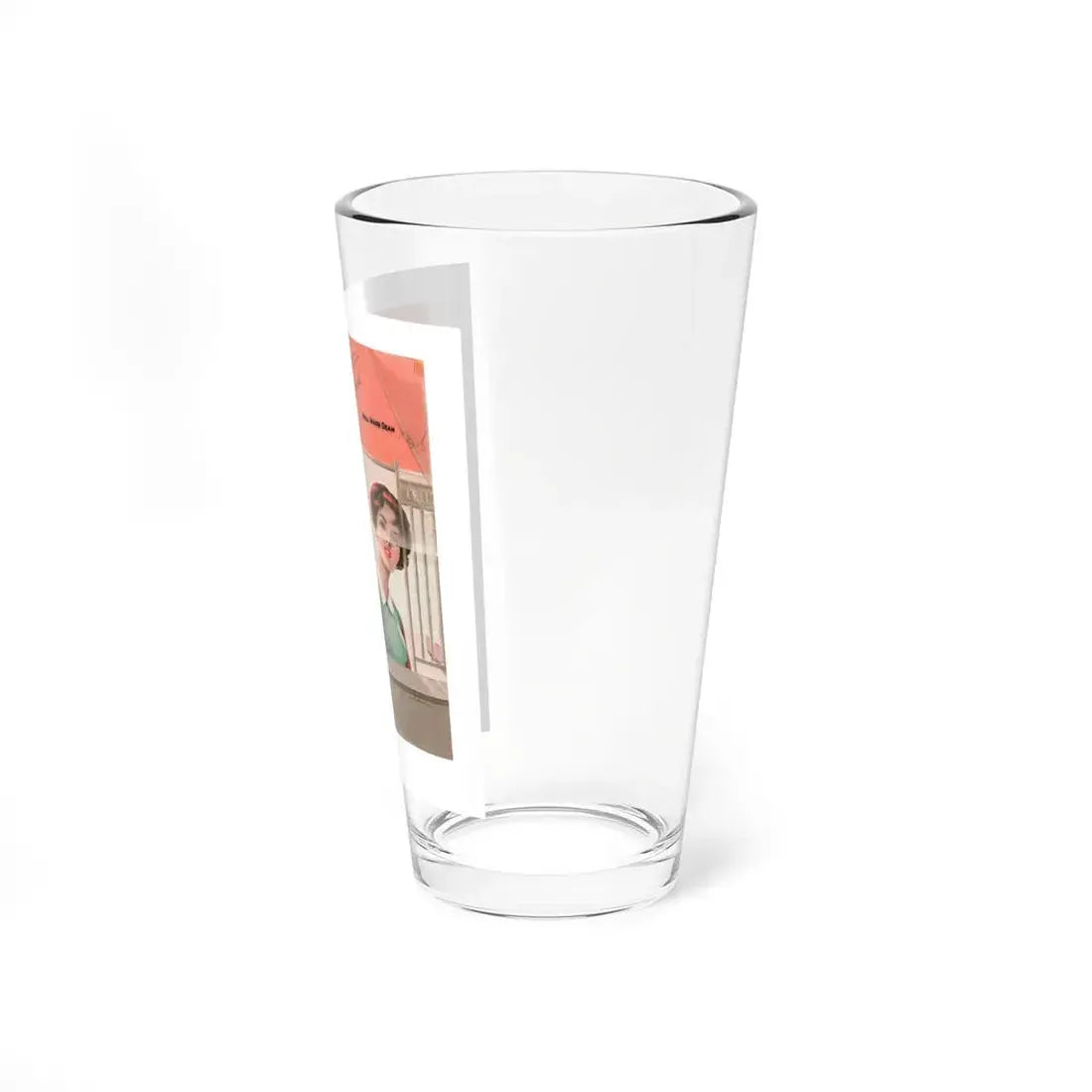 The Girl at the Teller's Window by Nell Marr Dean (Avalon, 1963) - Pint Glass 16oz - Go Mug Yourself