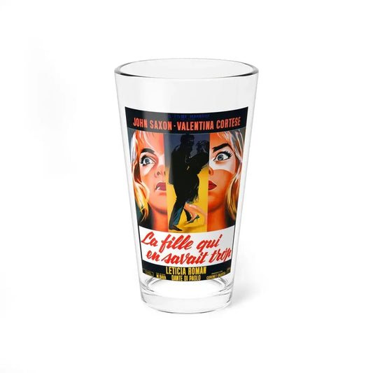 THE GIRL WHO KNEW TOO MUCH 1969 Movie Poster - Pint Glass 16oz 16oz - Go Mug Yourself