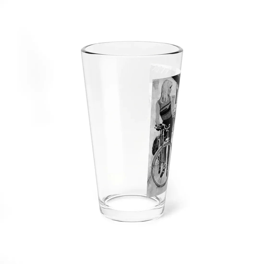 The Girl With Fifteen Speeds by John Savage, Woman magazine, 1967 (Magazine Illustration) Pint Glass 16oz - Go Mug Yourself