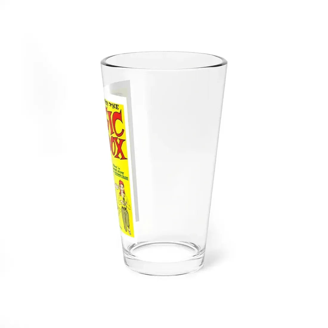 THE GIRL WITH THE MAGIC BOX 1965 Movie Poster - Pint Glass 16oz - Go Mug Yourself