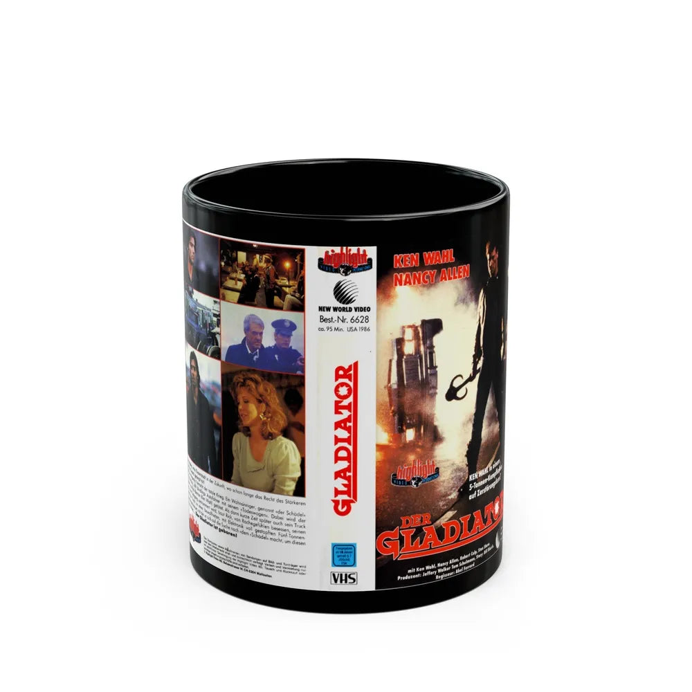 THE GLADIATOR (VHS COVER) - Black Coffee Mug-11oz-Go Mug Yourself