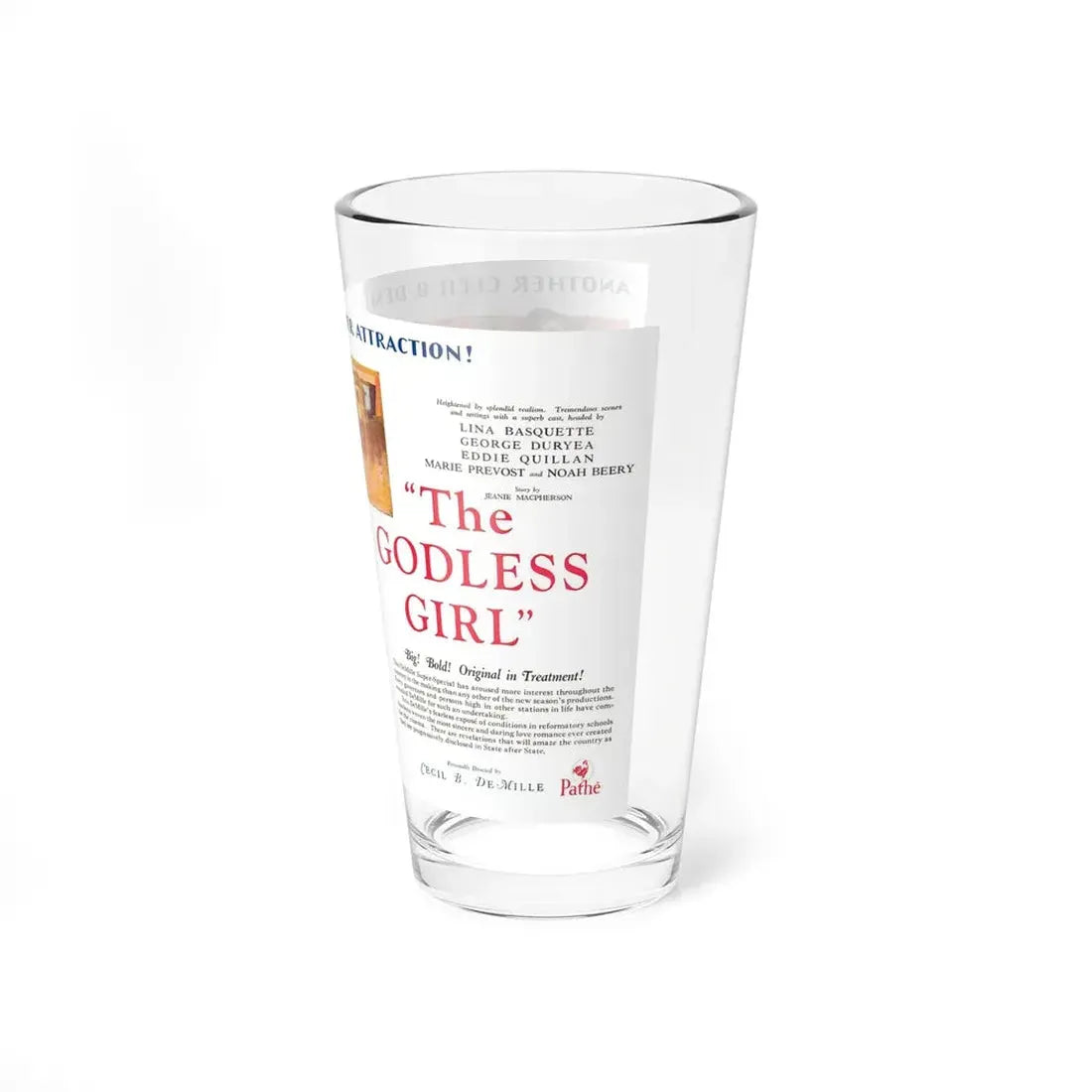 The Godless Girl, Pathe' Exhibitor's Book (1928-1929) (Magazine Illustration) Pint Glass 16oz - Go Mug Yourself