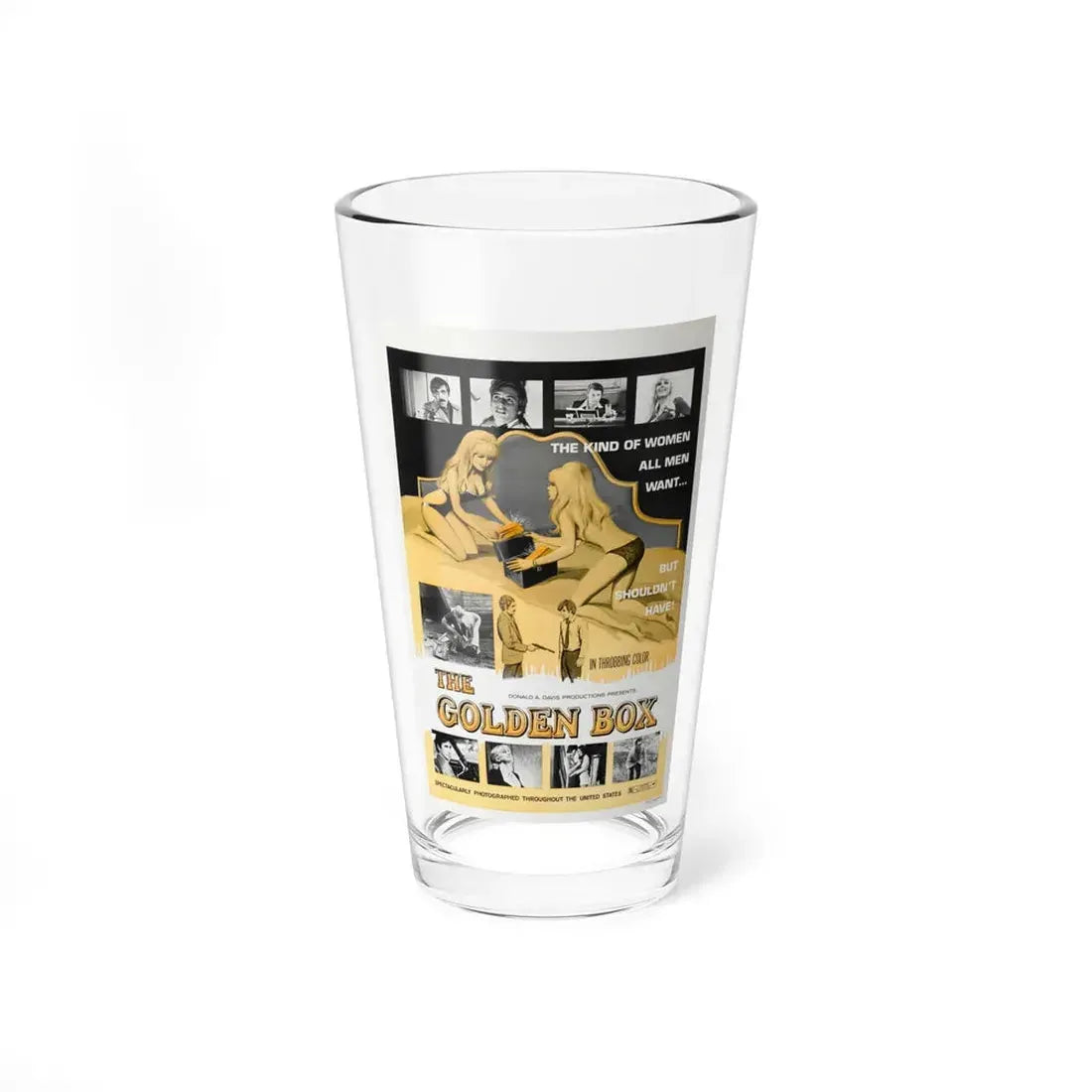 THE GOLDEN BOX 1970 Movie Poster - Pint Glass 16oz 16oz - Go Mug Yourself