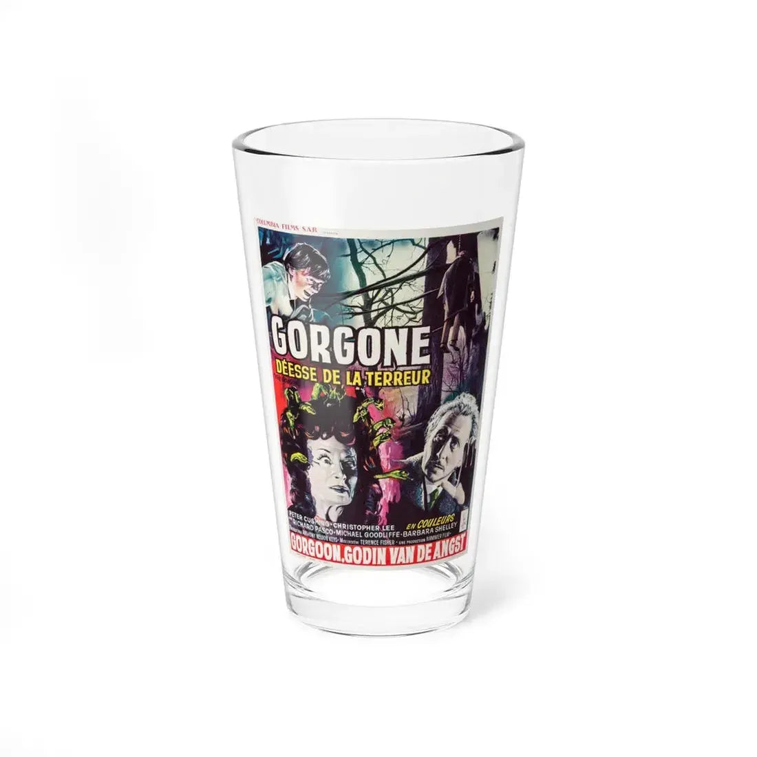 THE GORGON (BELGIAN) 1964 Movie Poster - Pint Glass 16oz 16oz - Go Mug Yourself