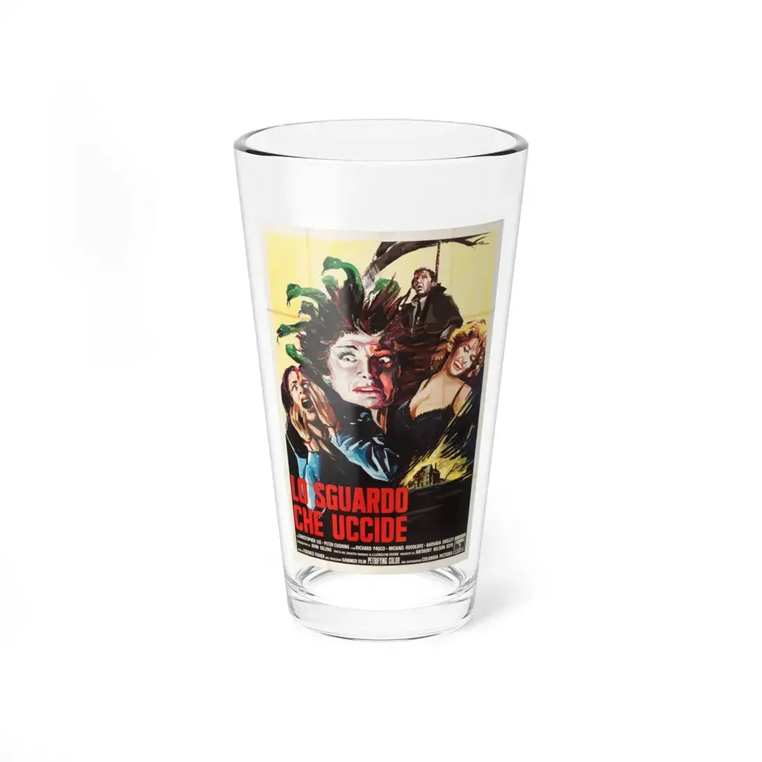 THE GORGON (ITALIAN) 2 1964 Movie Poster - Pint Glass 16oz 16oz - Go Mug Yourself