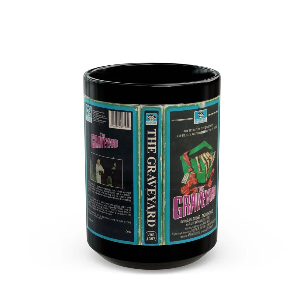 THE GRAVEYARD (VHS COVER) - Black Coffee Mug-15oz-Go Mug Yourself