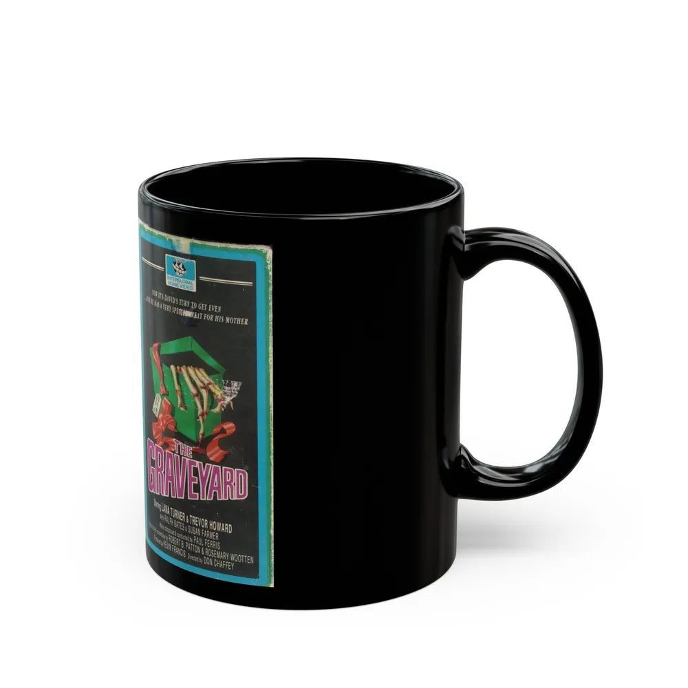 THE GRAVEYARD (VHS COVER) - Black Coffee Mug-Go Mug Yourself