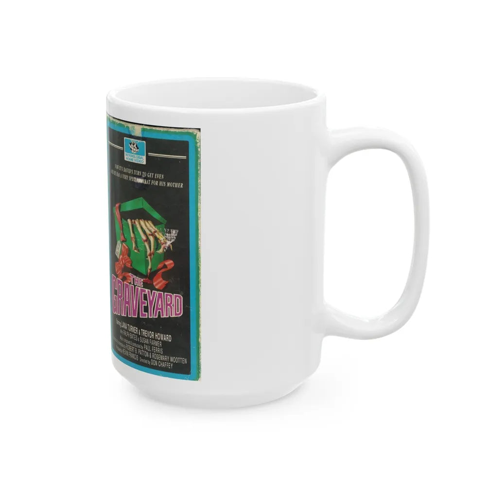 THE GRAVEYARD (VHS COVER) - White Coffee Mug-Go Mug Yourself