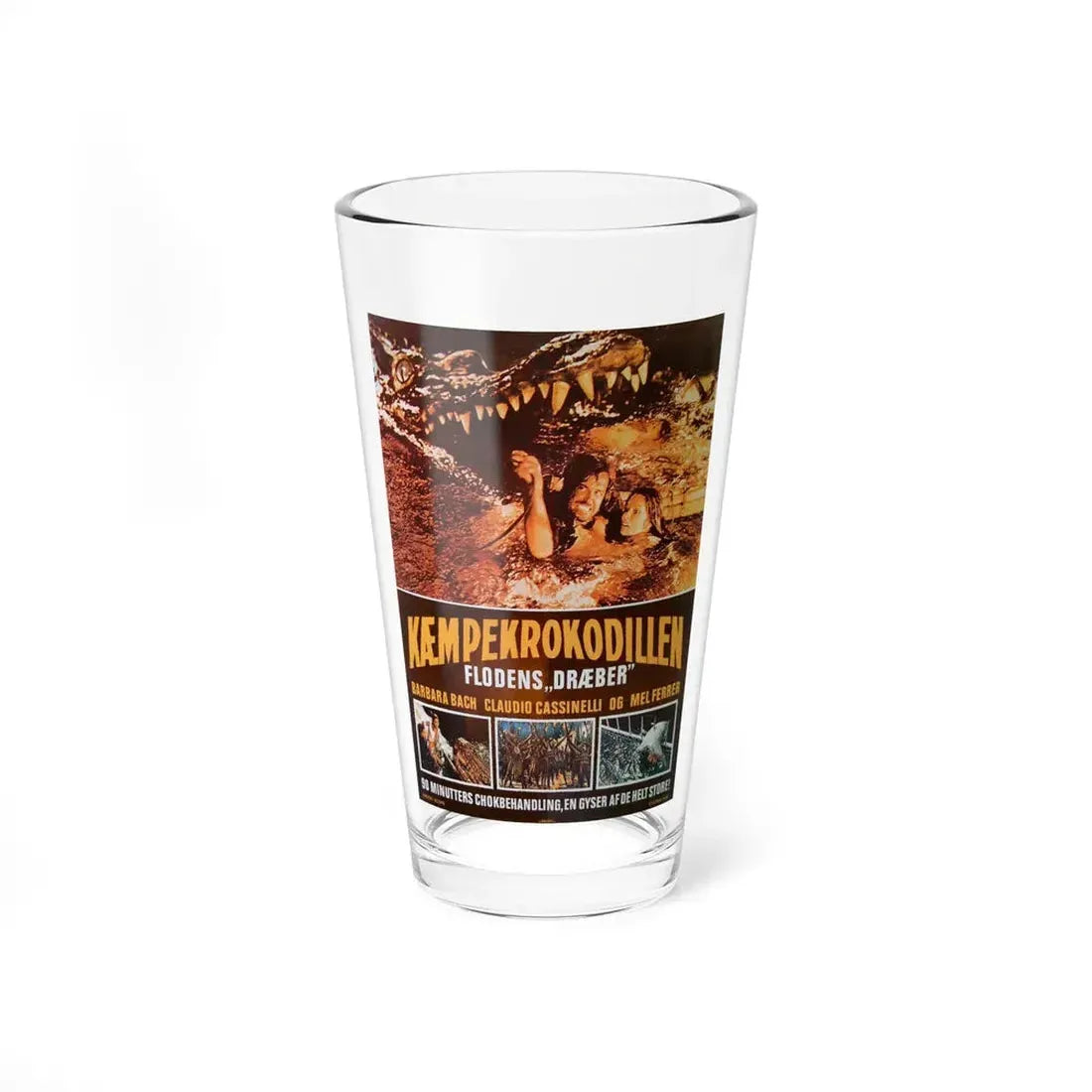 THE GREAT ALLIGATOR RIVER (DANISH) 1979 Movie Poster - Pint Glass 16oz 16oz - Go Mug Yourself