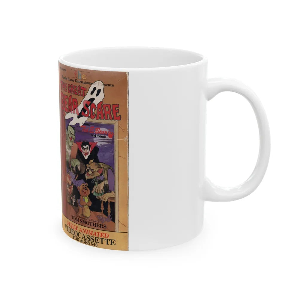 THE GREAT BEAR SCARE (VHS COVER) - White Coffee Mug-Go Mug Yourself