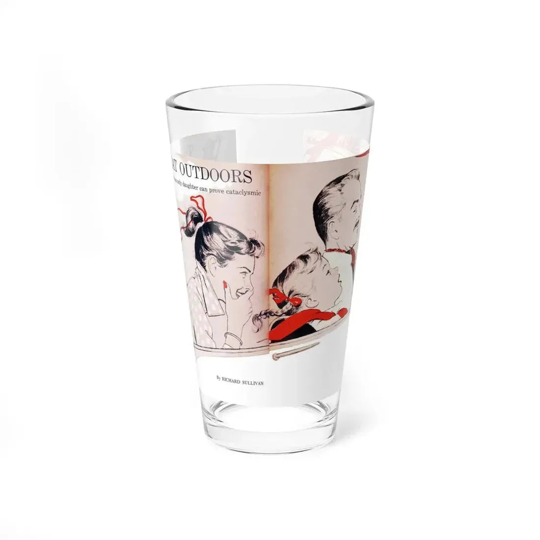 The Great Outdoors, Woman's Day, July 1951 (Magazine Illustration) Pint Glass 16oz 16oz - Go Mug Yourself