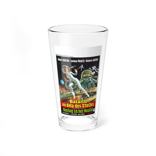 THE GREEN SLIME (BELGIAN) 1968 Movie Poster - Pint Glass 16oz 16oz - Go Mug Yourself