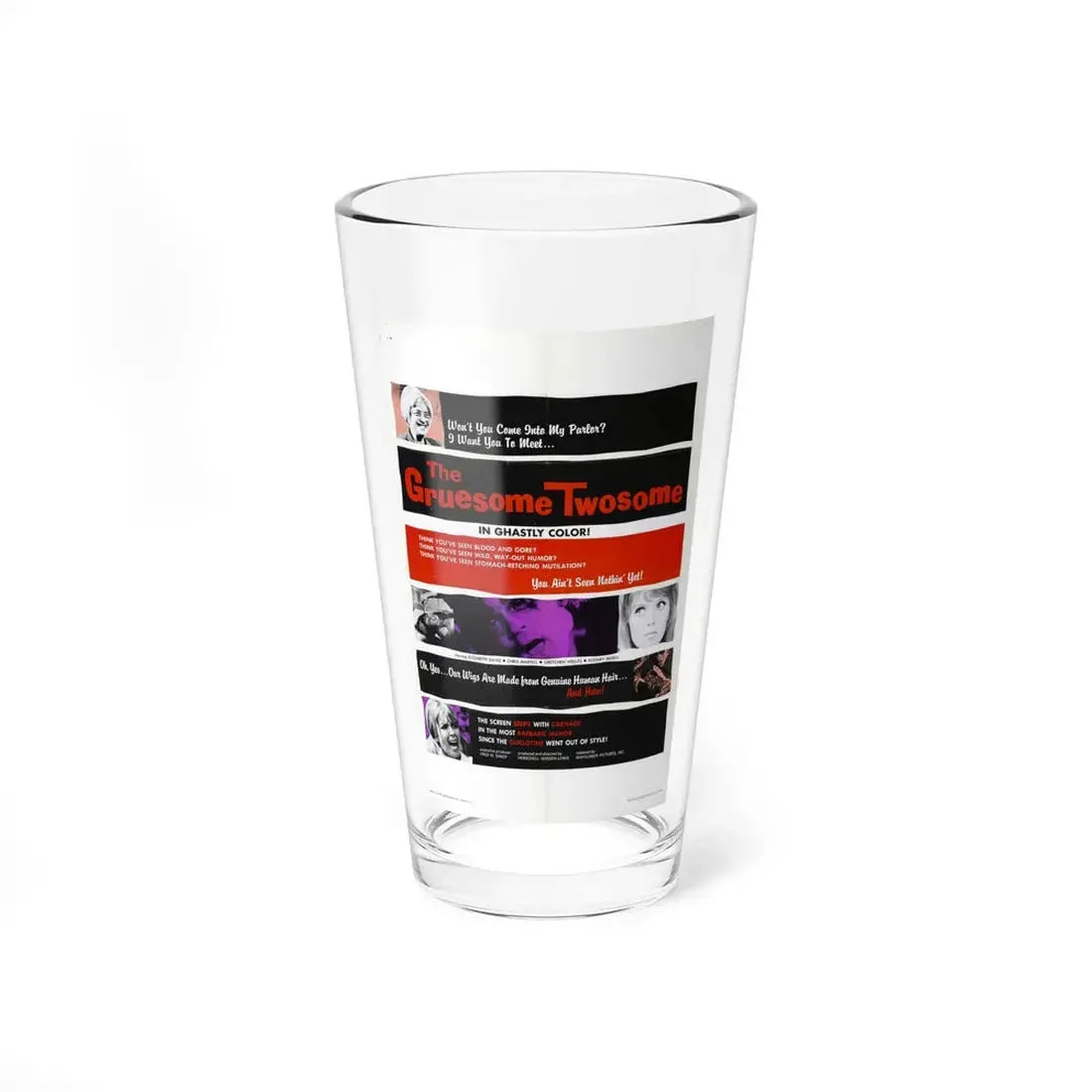 THE GRUESOME TWOSOME 1967 Movie Poster - Pint Glass 16oz 16oz - Go Mug Yourself
