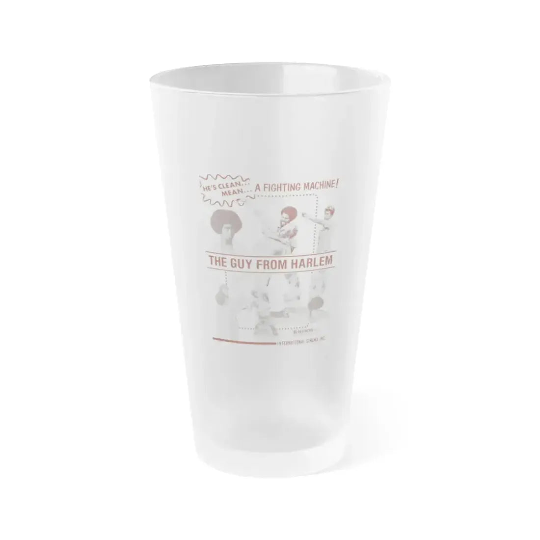 THE GUY FROM HARLEM 1977 Movie Poster - Frosted Pint Glass 16oz 16oz Frosted - Go Mug Yourself
