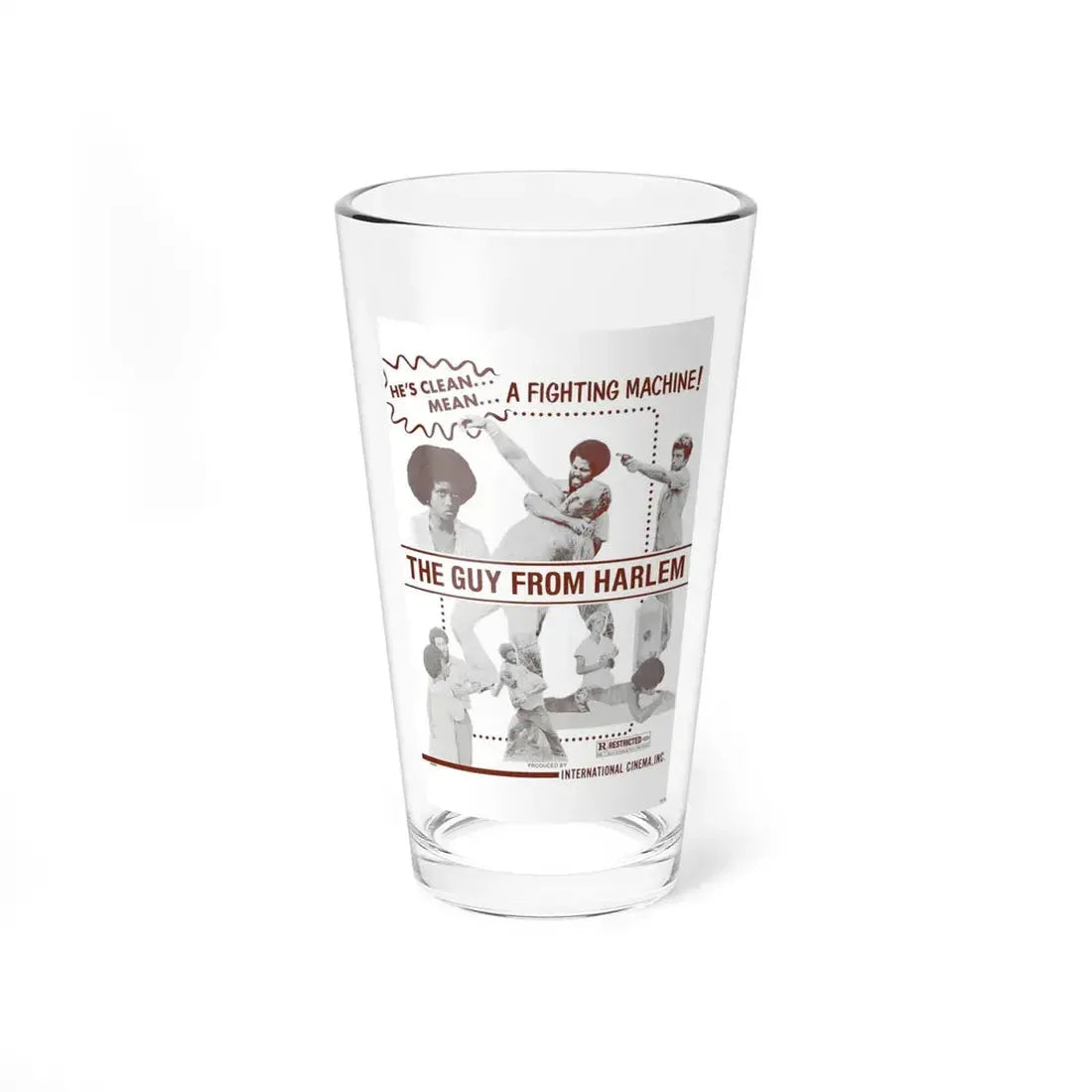 THE GUY FROM HARLEM 1977 Movie Poster - Pint Glass 16oz 16oz - Go Mug Yourself