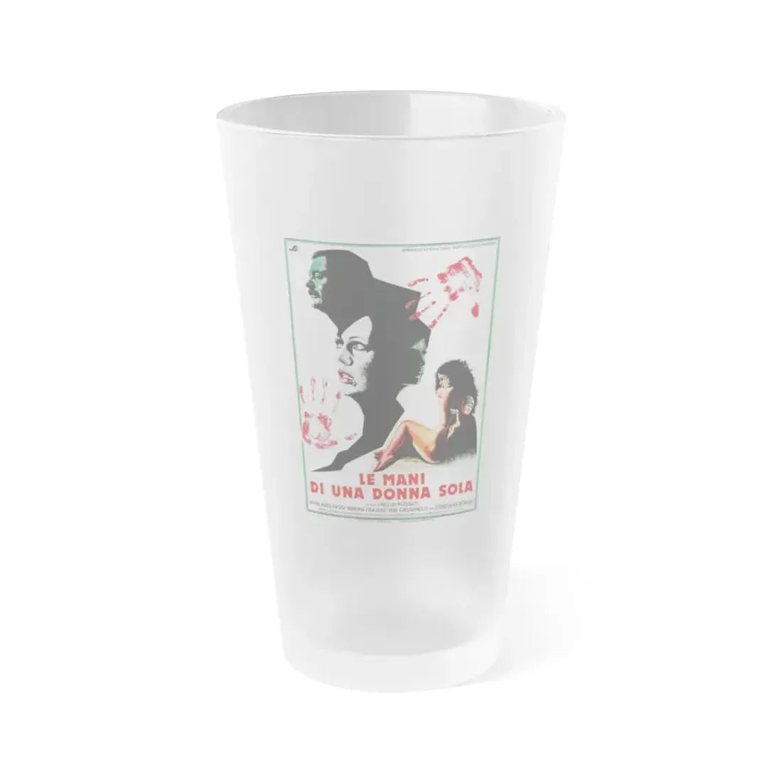 THE HANDS OF A SINGLE WOMAN 1979 Movie Poster - Frosted Pint Glass 16oz 16oz Frosted - Go Mug Yourself