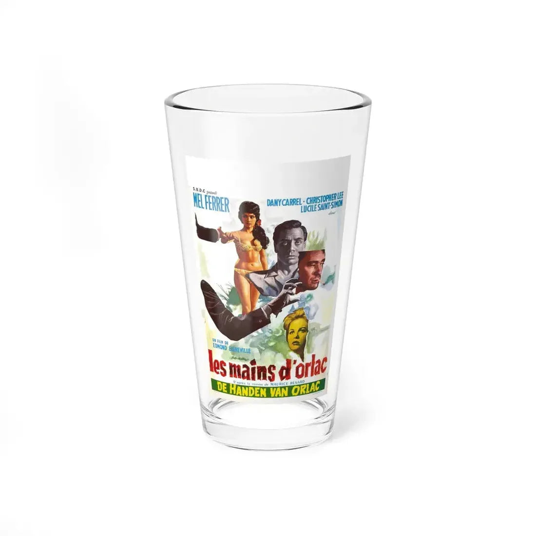 THE HANDS OF ORLAC (BELGIAN) 1924 Movie Poster - Pint Glass 16oz 16oz - Go Mug Yourself