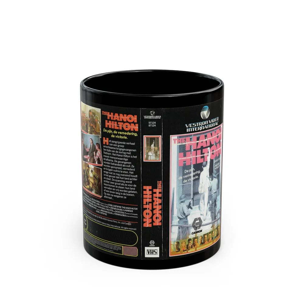 THE HANOI HILTON (VHS COVER) - Black Coffee Mug-11oz-Go Mug Yourself