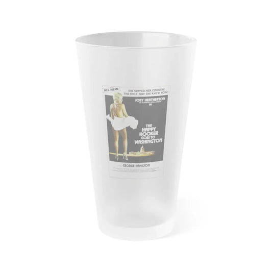 THE HAPPY HOOKER GOES TO WASHINGTON 1977 Movie Poster - Frosted Pint Glass 16oz Default Title - Go Mug Yourself