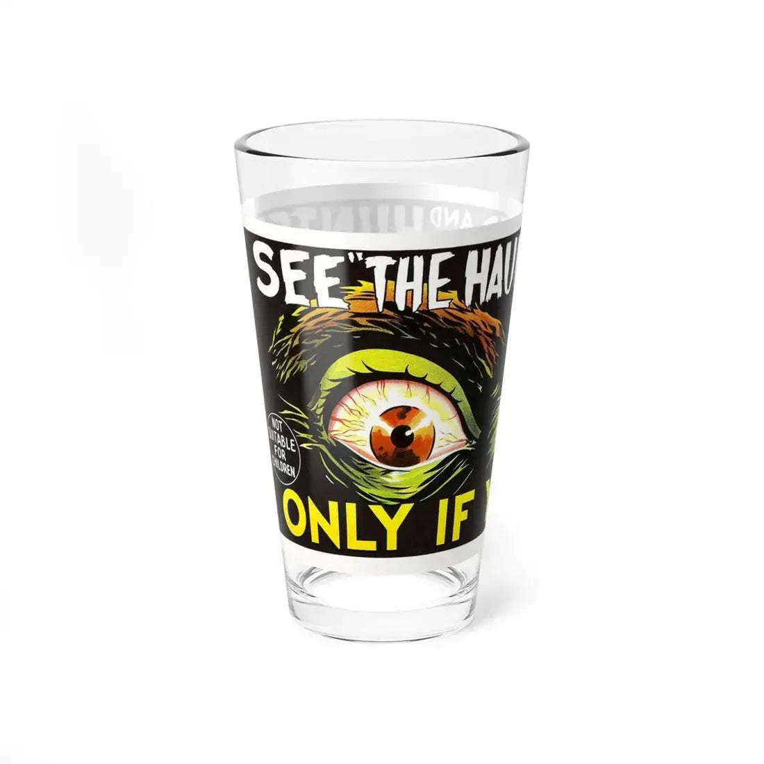THE HAUNTED AND THE HUNTED (DEMENTIA 13) 1963 Movie Poster - Pint Glass 16oz - Go Mug Yourself