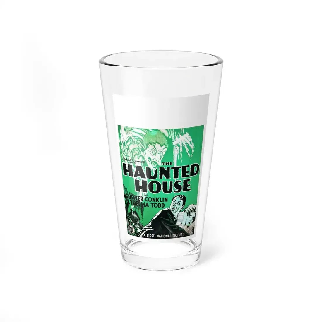 THE HAUNTED HOUSE 1928 Movie Poster - Pint Glass 16oz 16oz - Go Mug Yourself