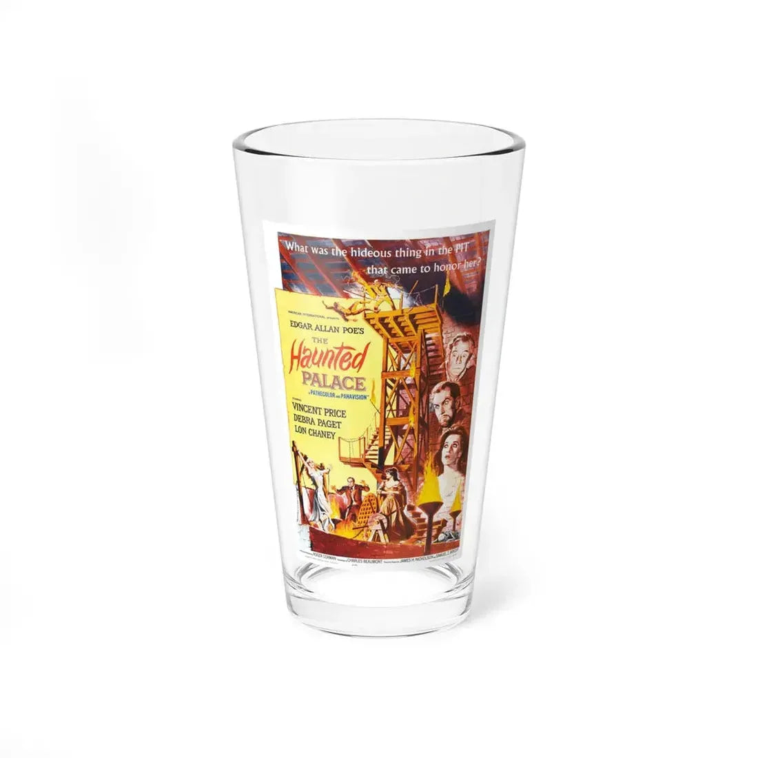 THE HAUNTED PALACE 1963 Movie Poster - Pint Glass 16oz 16oz - Go Mug Yourself