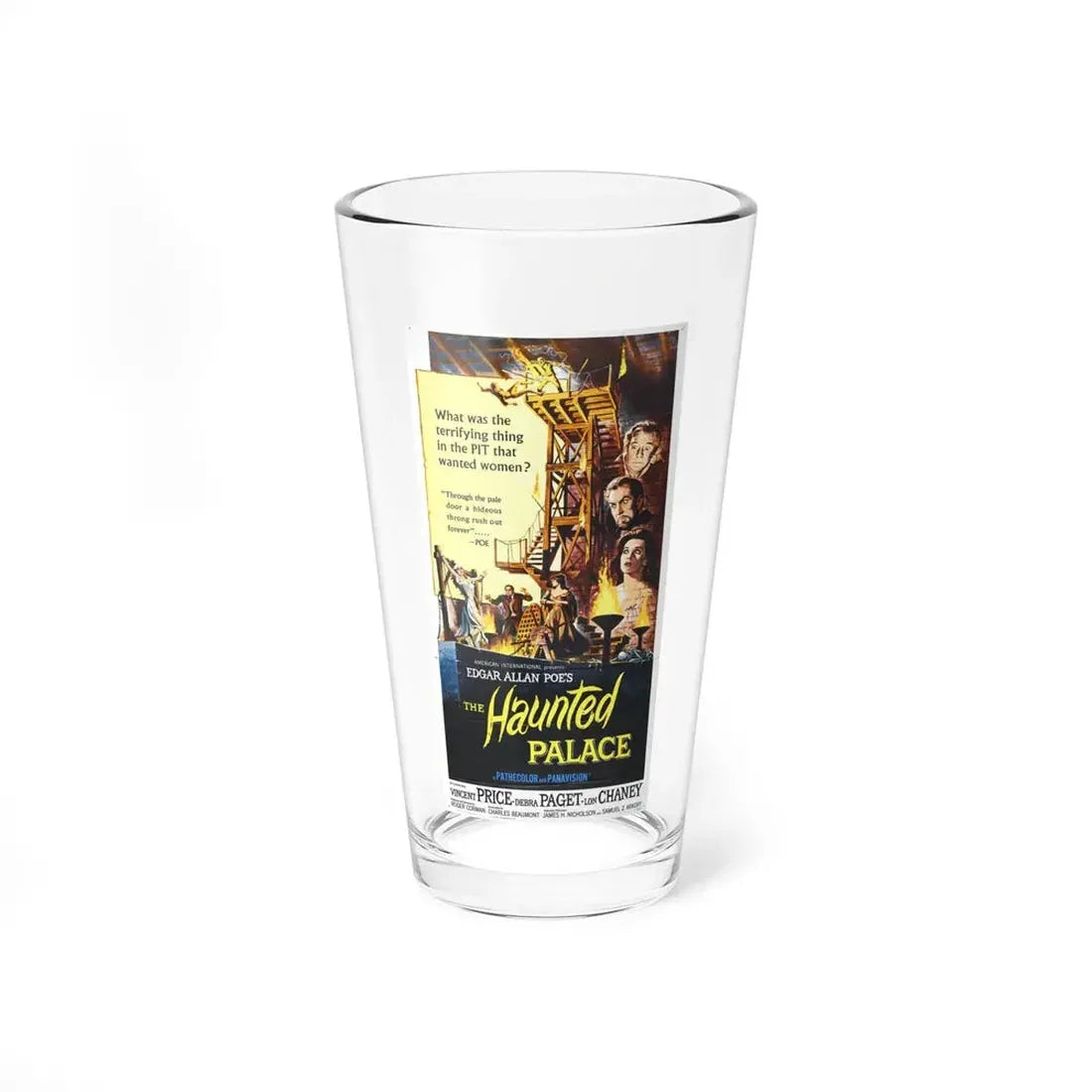 THE HAUNTED PALACE (2) 1963 Movie Poster - Pint Glass 16oz 16oz - Go Mug Yourself