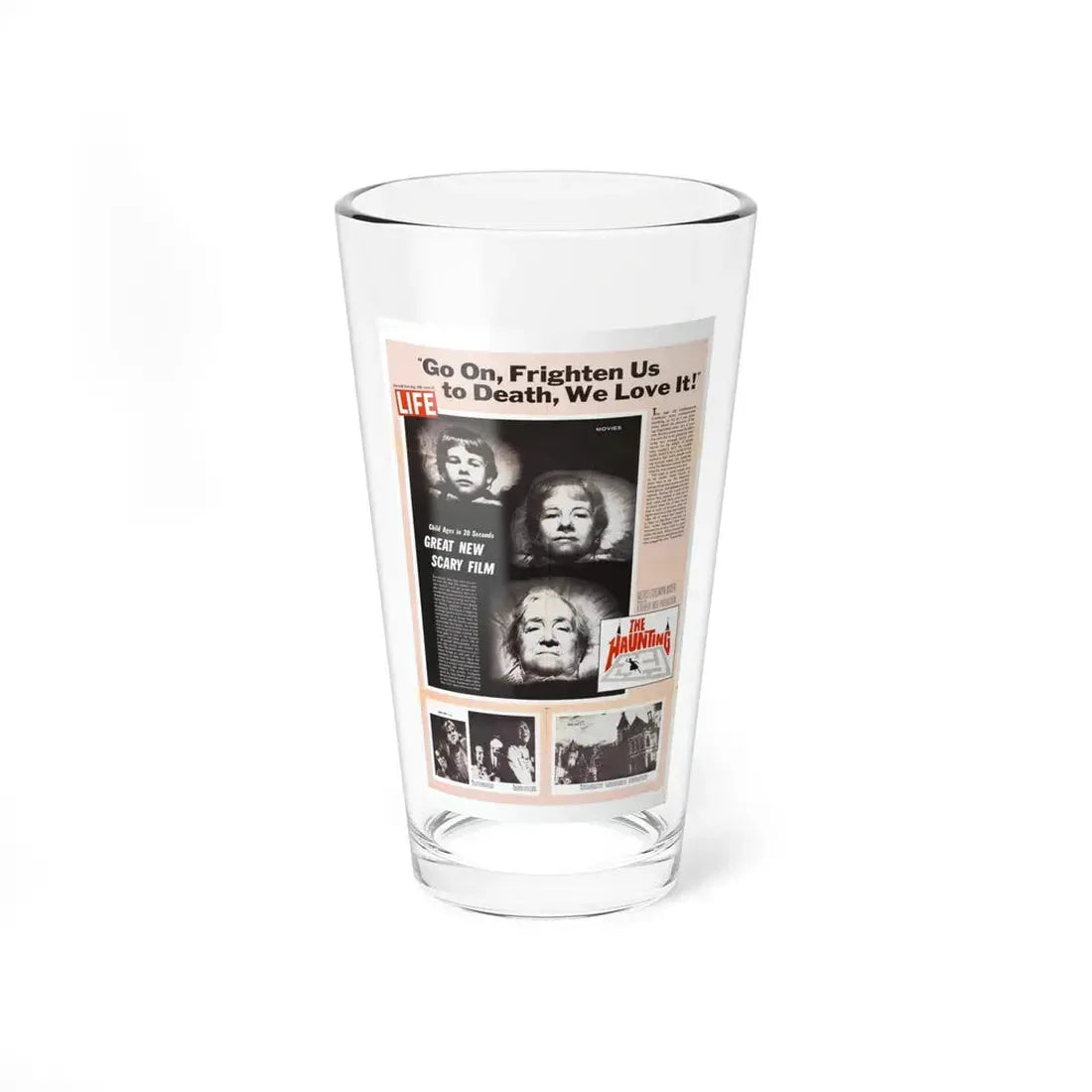 THE HAUNTING (TEASER) 1963 Movie Poster - Pint Glass 16oz 16oz - Go Mug Yourself