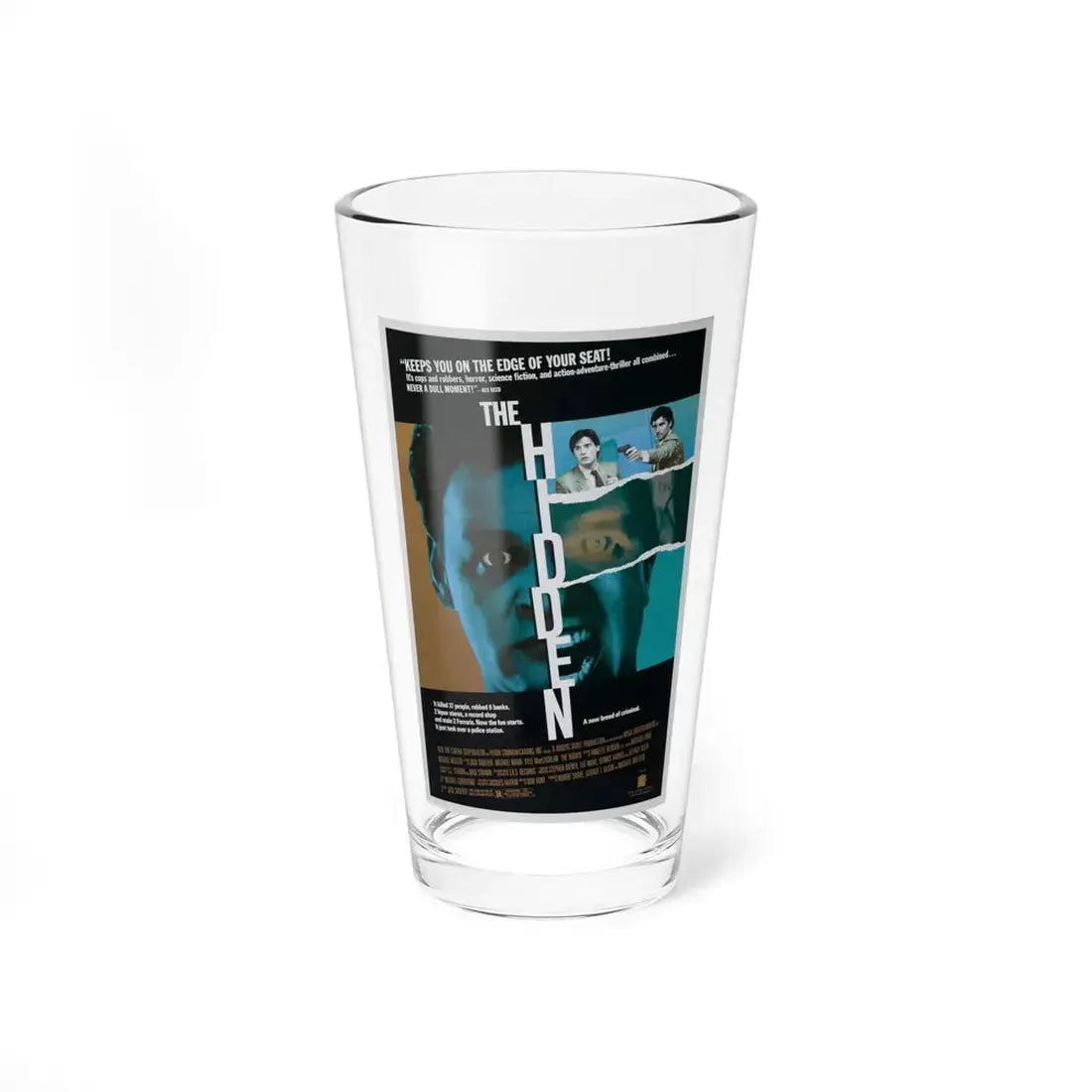 THE HIDDEN 1987 Movie Poster - Pint Glass 16oz 16oz - Go Mug Yourself