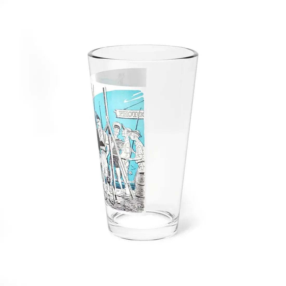 The High Cost of Swordfish, Bluebook, March 1953 (Magazine Illustration) Pint Glass 16oz - Go Mug Yourself