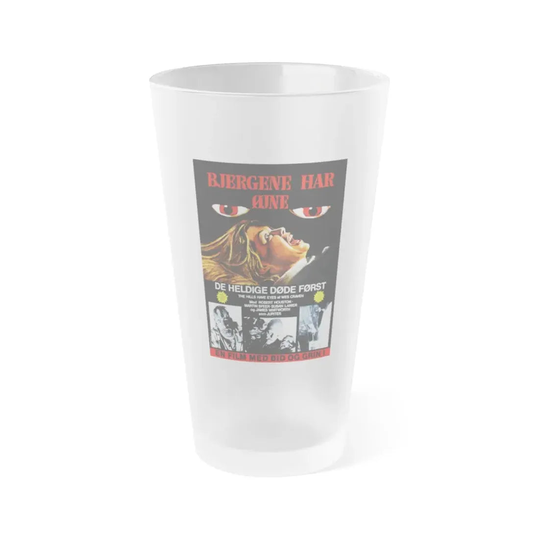 THE HILLS HAVE EYES (DANISH) 1977 Movie Poster - Frosted Pint Glass 16oz Default Title - Go Mug Yourself