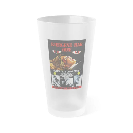 THE HILLS HAVE EYES (DANISH) 1977 Movie Poster - Frosted Pint Glass 16oz Default Title - Go Mug Yourself