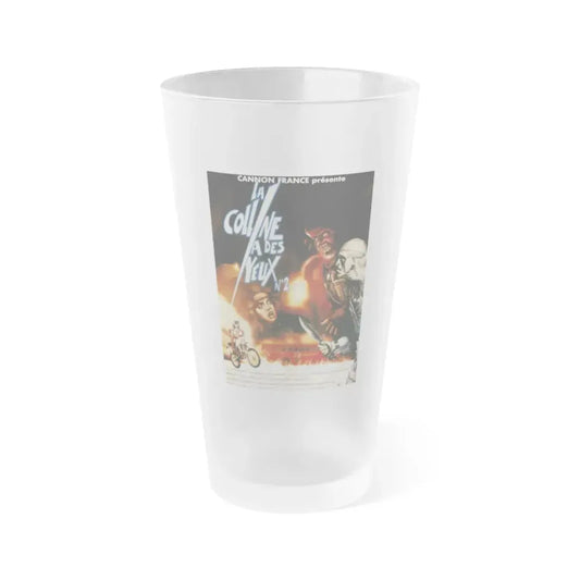 THE HILLS HAVE EYES PART 2 (FRENCH) 1984 Movie Poster - Frosted Pint Glass 16oz 16oz Frosted - Go Mug Yourself