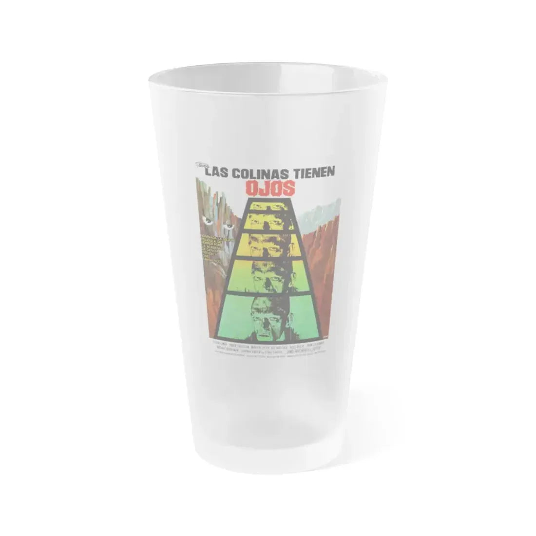 THE HILLS HAVE EYES (SPANISH) 1977 Movie Poster - Frosted Pint Glass 16oz 16oz Frosted - Go Mug Yourself
