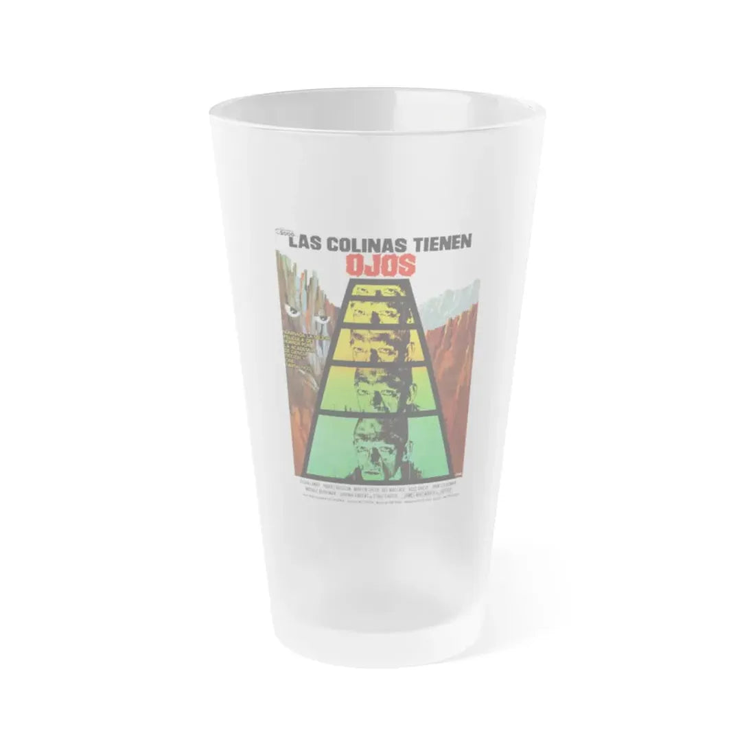 THE HILLS HAVE EYES (SPANISH) 1977 Movie Poster - Frosted Pint Glass 16oz 16oz Frosted - Go Mug Yourself