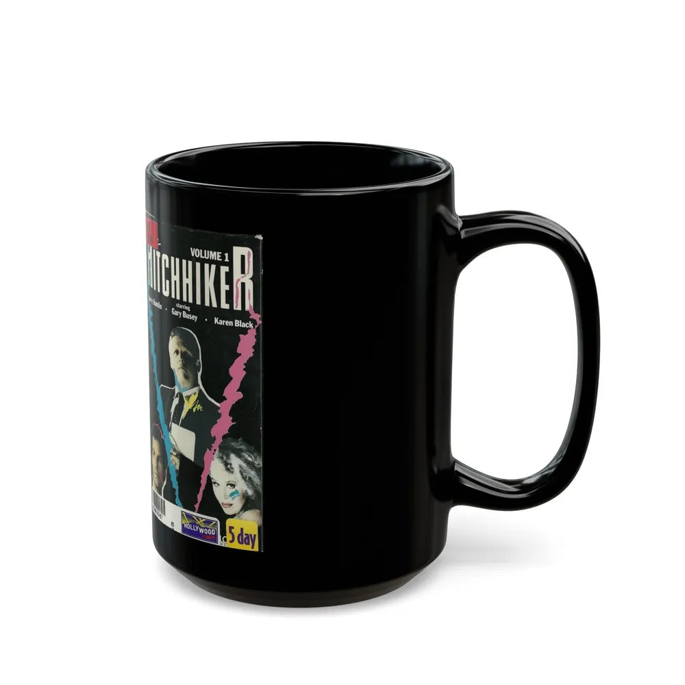 THE HITCHHIKER VOLUME 1 (VHS COVER) - Black Coffee Mug-Go Mug Yourself