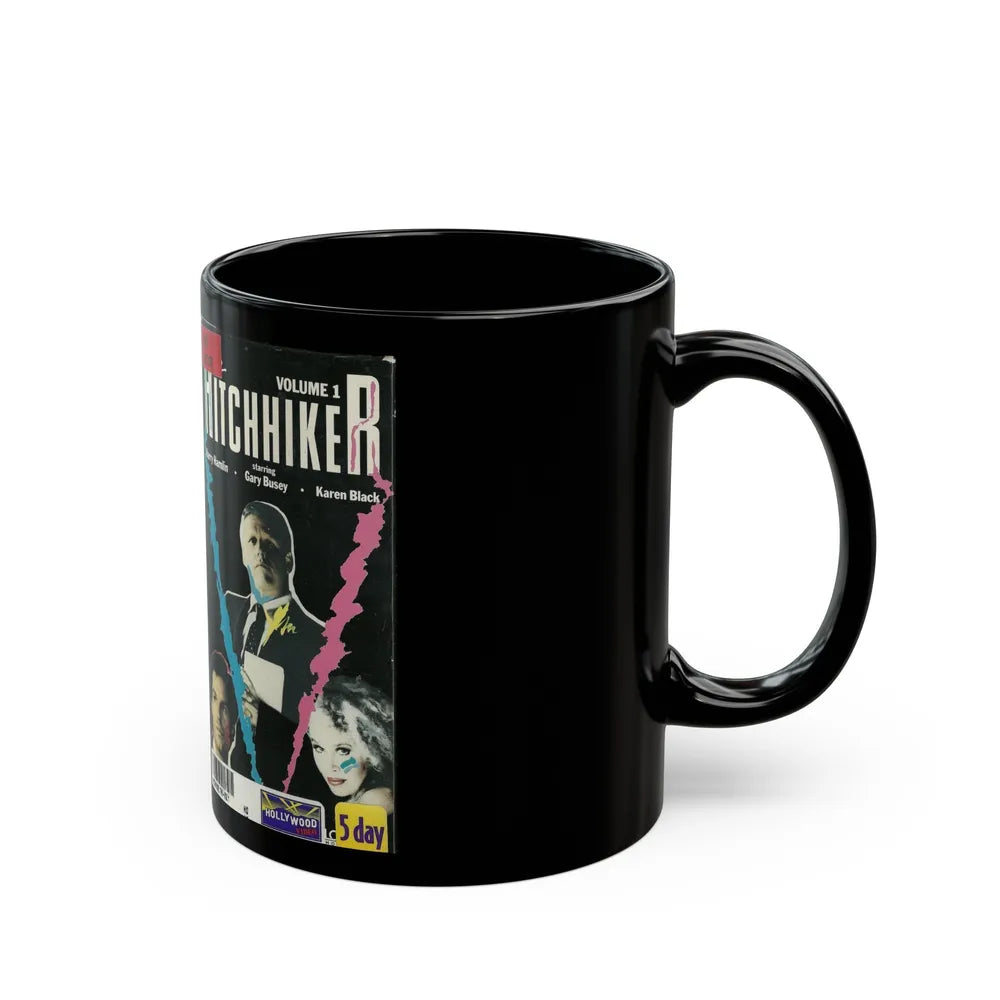 THE HITCHHIKER VOLUME 1 (VHS COVER) - Black Coffee Mug-Go Mug Yourself