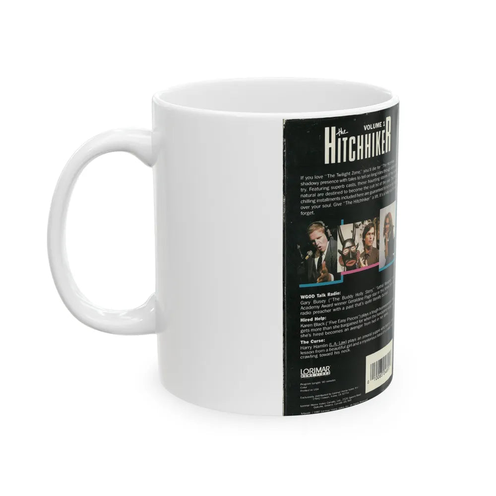 THE HITCHHIKER VOLUME 1 (VHS COVER) - White Coffee Mug-Go Mug Yourself