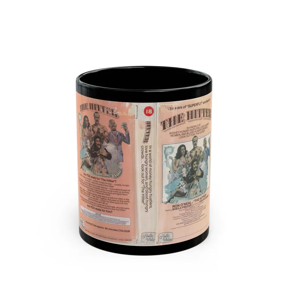 THE HITTER (VHS COVER) - Black Coffee Mug-11oz-Go Mug Yourself