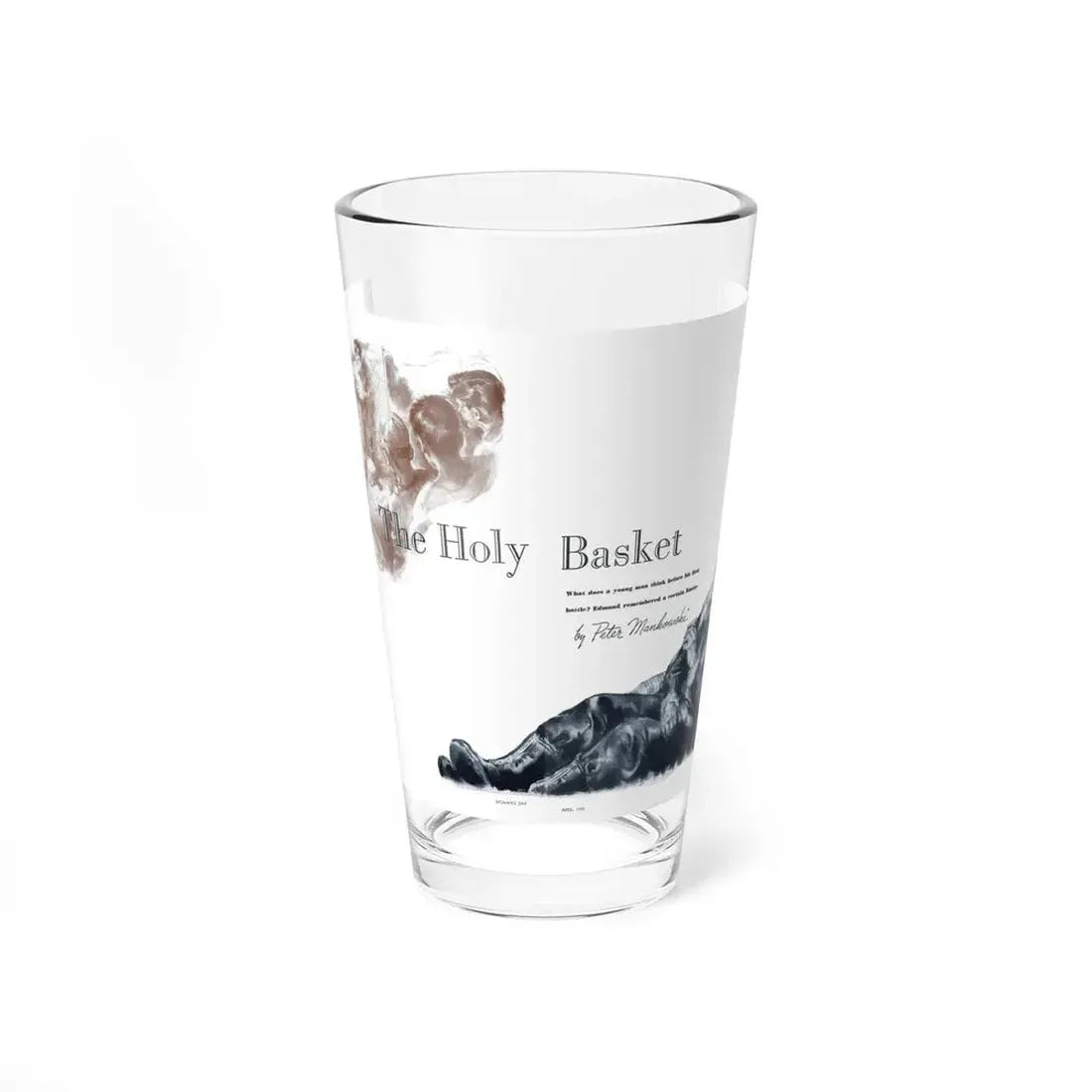 The Holy Basket, Woman's Day, April 1943 (Magazine Illustration) Pint Glass 16oz 16oz - Go Mug Yourself