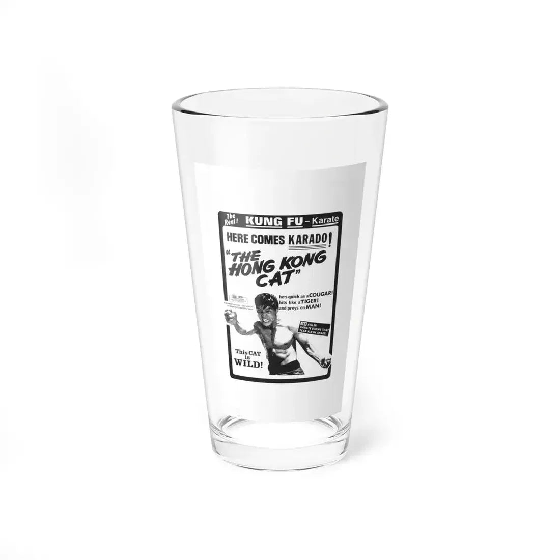 THE HONG KONG CAT 1973 Movie Poster - Pint Glass 16oz 16oz - Go Mug Yourself